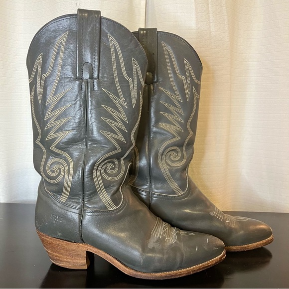 Frye Shoes - Vintage 80s Frye Western Cowgirl Boots Size 8.5